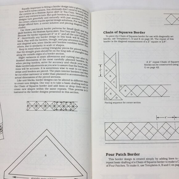 Vintage 1984 Projects For Blocks And Borders Quilt Pattern Book Marsha McCloskey - Picture 6 of 12